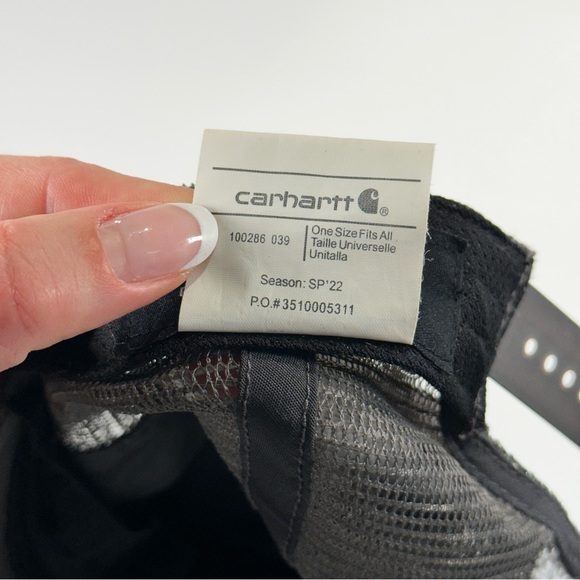 Carhartt Workwear Trucker Hat Gray Mesh Snapback - Picture 8 of 8